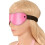Pink Faux Leather Eye Mask 1