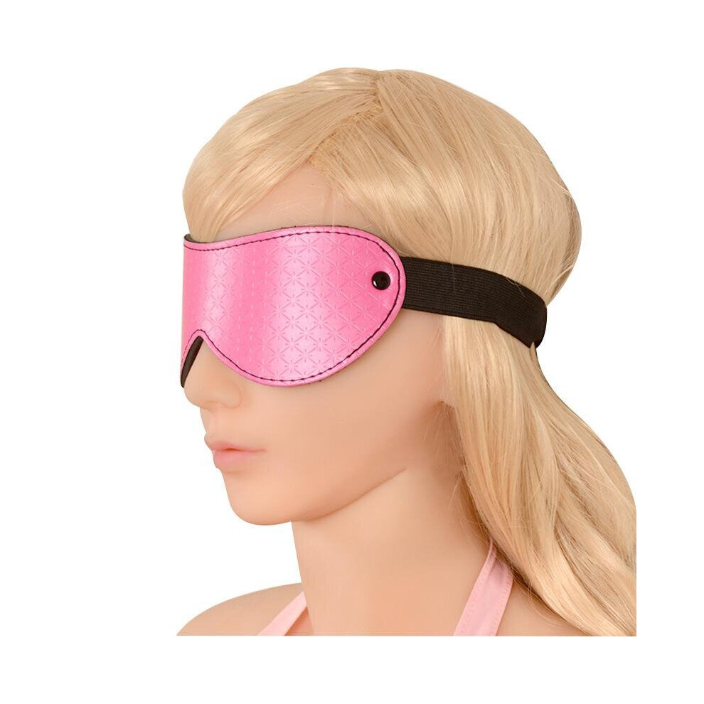The Room Of Doom Pink Faux Leather Eye Mask