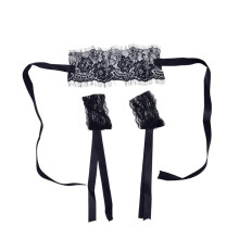 Lace Eye Mask and Cuffs