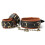 Black and Tan Collar and Cuff Set 1
