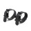 Black Faux Leather Handcuffs 1