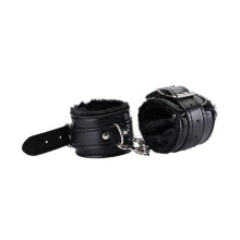 Black Furry Handcuffs