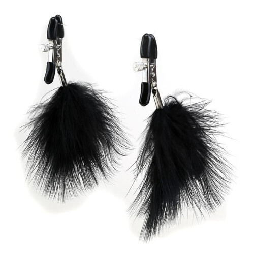 Feathered Nipple Clamps - Red