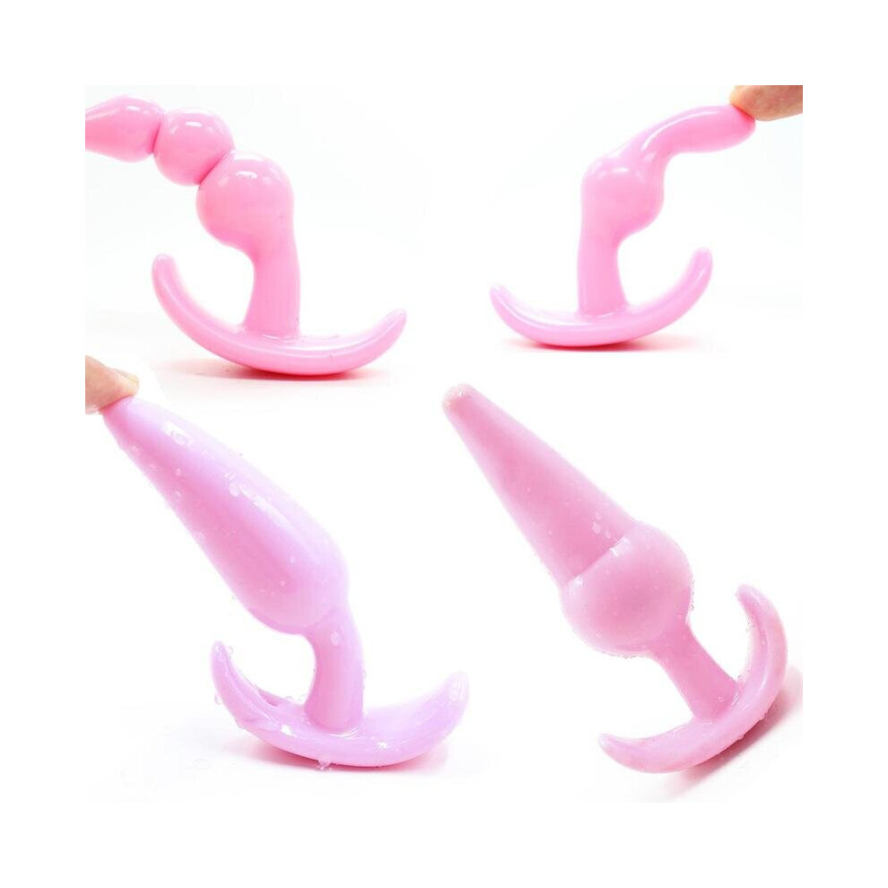 The Room Of Doom Pink The Room Of Doom's - Set Of 4 Silicone Butt Plugs