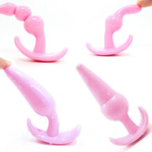 The Room Of Doom's - Set Of 4 Silicone Butt Plugs - Purple