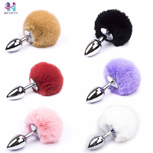 The Room Of Doom's - Pink Bunny Tail Butt Plug
