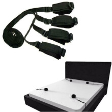 Under the Bed Restraints - Black Bondage Kit