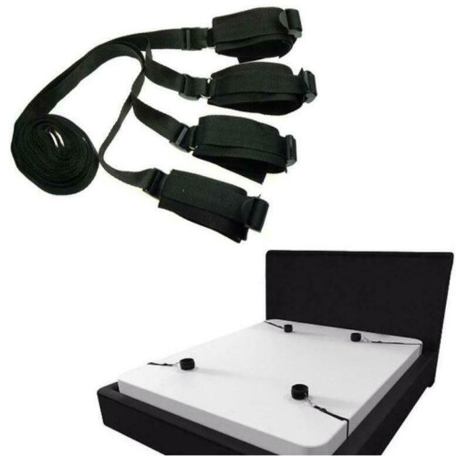 Under the Bed Restraints - Black Bondage Kit