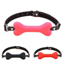 BDSM Bondage Sex Toy Like Bones Silicone Mouth Gag For Adult Sex Game