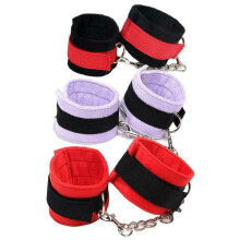 Adult Products Manufacturers Direct Sales Polychrome Ribbon Plush Fun handcuffs