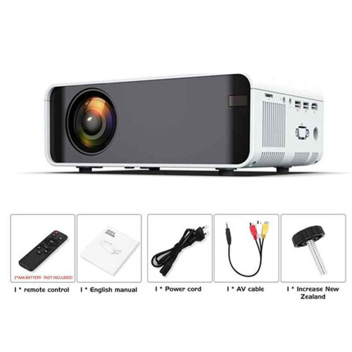 (White, Multi-Screen Version) HD 1080P Projector Smart Home LED Projector WiFi 2