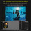 (Black, Wifi Android Version) HD 1080P Projector Smart Home LED Projector WiFi 8