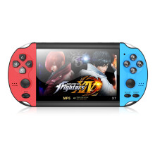 (Red &Blue) X7 Retro Handheld Game Console 4.3 inch 8GB Built In 10000 Games
