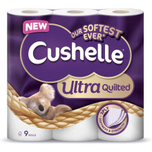 Cushelle Quilted Toilet Tissue 3 Ply - Pack of 45 Rolls