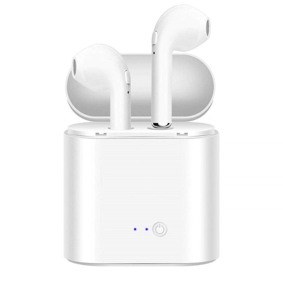 (White) Tws I7s Wireless Bluetooth Earphones Stereo Headset With Charging Box White 7437020798779