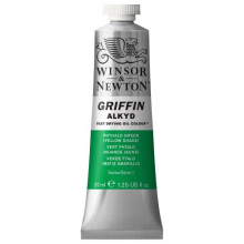 Winsor & Newton Griffin 37ml Alkyd Fast Drying Oil Colour Tube - Phthalo Green Yellow Shade