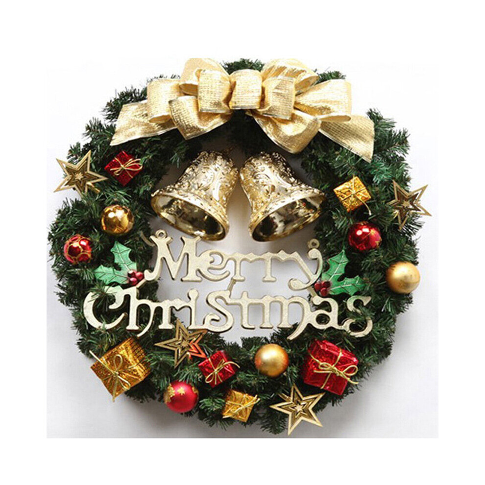 (Golden) Christmas Festive Door Wreath Door Room Wall Decor