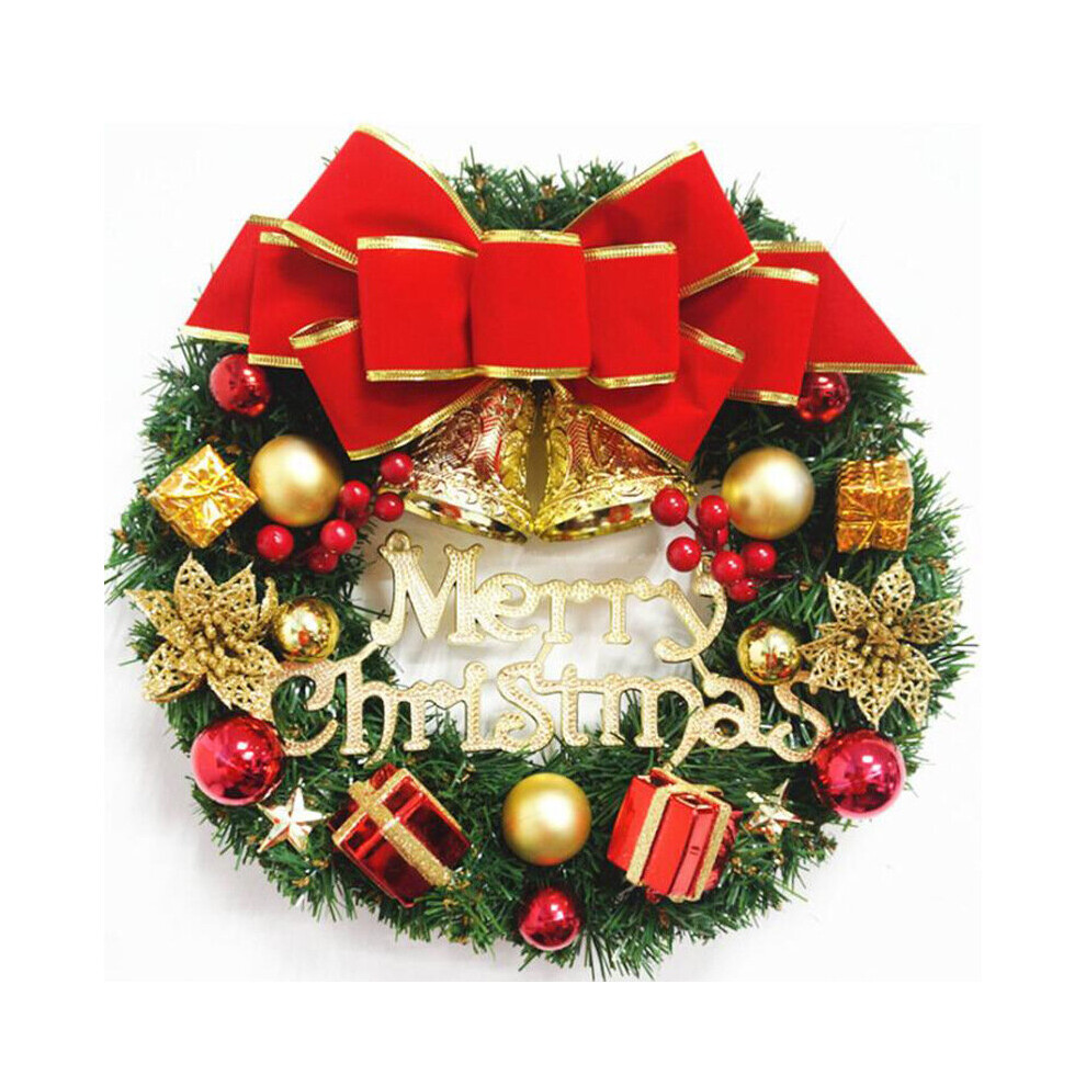 (Gift box) Christmas Festive Door Wreath Door Room Wall Decor