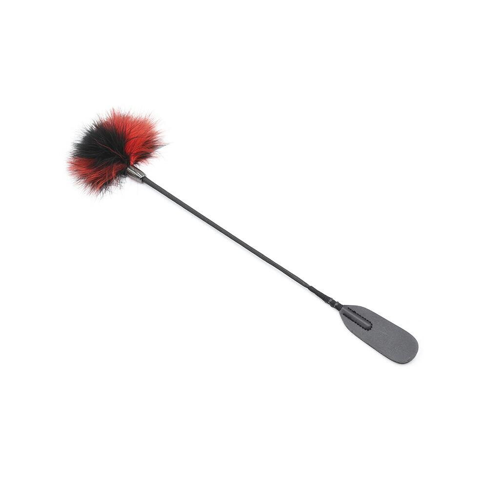 The Room Of Doom Black/Red Feather Tickling Stick And Paddle
