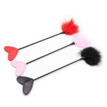 The Room Of Doom's 'Tickle Your Fancy' Heart Paddle and Tickler - Black