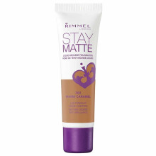Rimmel Stay Matte Liquid Mousse Foundation 502 Warm Caramel - Feather-light formula for natural look, all-day matte shine control