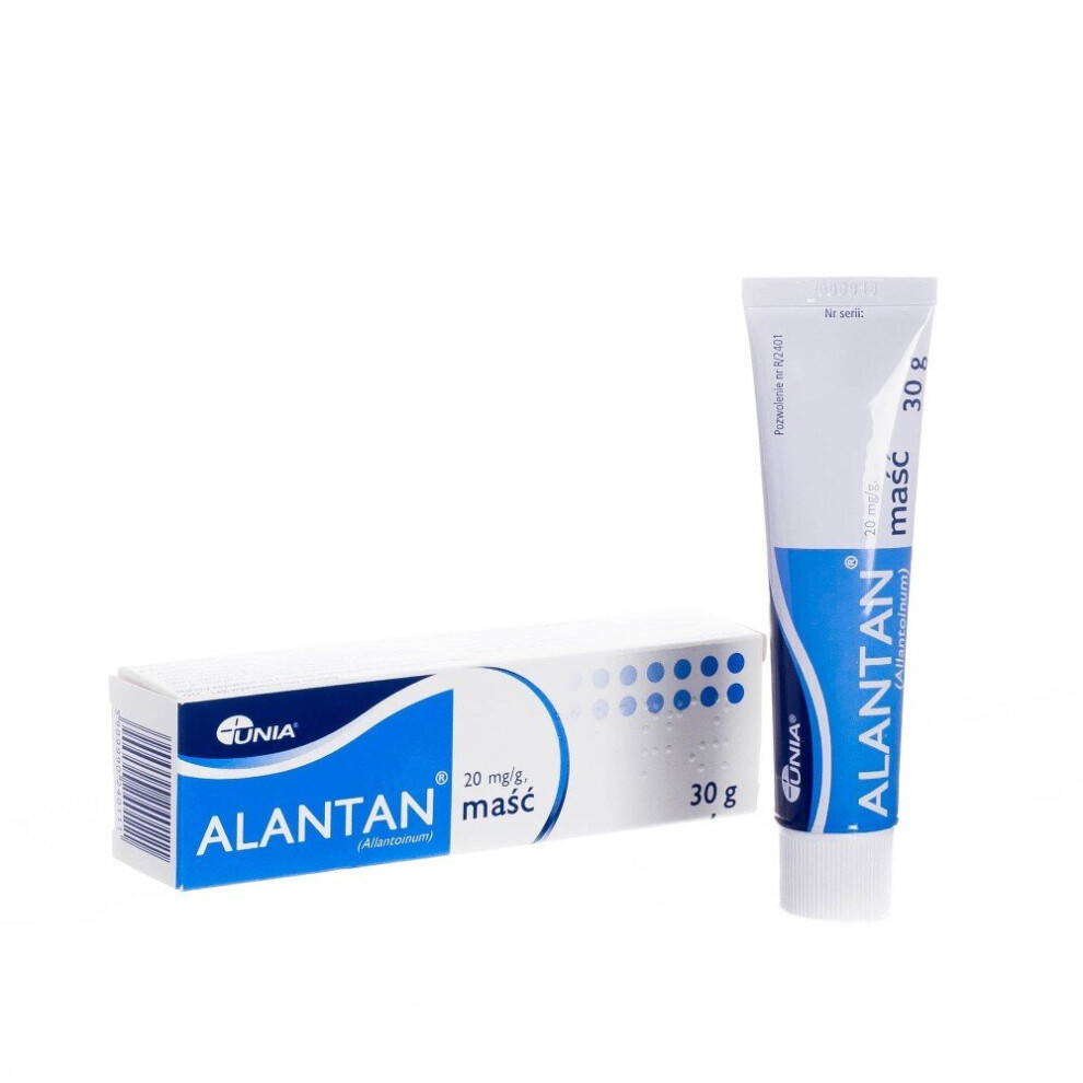 Unia Alantan 30G Ointment With Allantoin - Supports Healing Of Chronic Wounds, Ulcers, Burns & Dermatitis