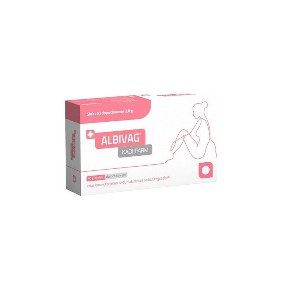 Kadefarm Albivag Kadefarm: 10 Vaginal Globules With Boric Acid & Hyaluronic Acid For Recurrent Fungal Infections