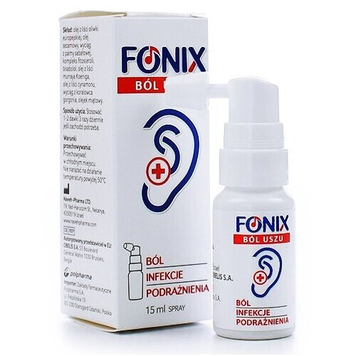 FONIX Ear Pain Irritation Infections Spray 15ml 1