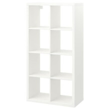 IKEA KALLAX 8-Shelf Storage Unit, White, 77x147 cm (802.758.87) Vertical or Horizontal