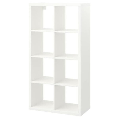 IKEA KALLAX 8-Shelf Storage Unit, White, 77x147 cm (802.758.87) Vertical or Horizontal
