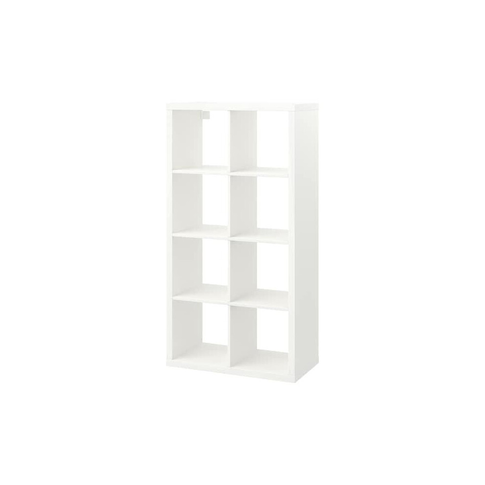 IKEA KALLAX 8-Shelf Storage Unit, White, 77x147 cm (802.758.87) Vertical or Horizontal