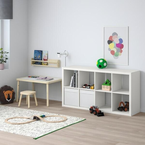 IKEA KALLAX 8-Shelf Storage Unit, White, 77x147 cm (802.758.87