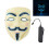 Ranpo V For Vendetta Halloween Mask El Wire Light Up LED Face Mask 1