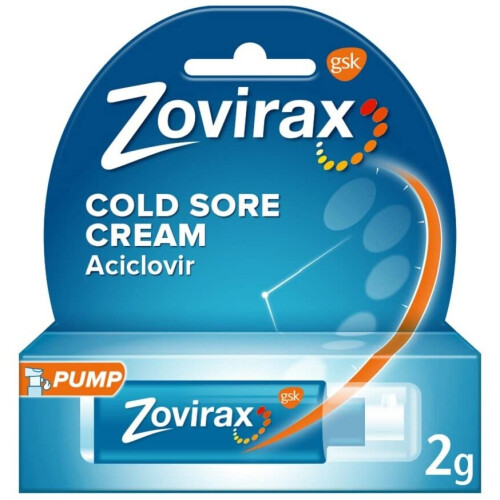 Zovirax Cold Sore Cream Aciclovir PUMP 2 g