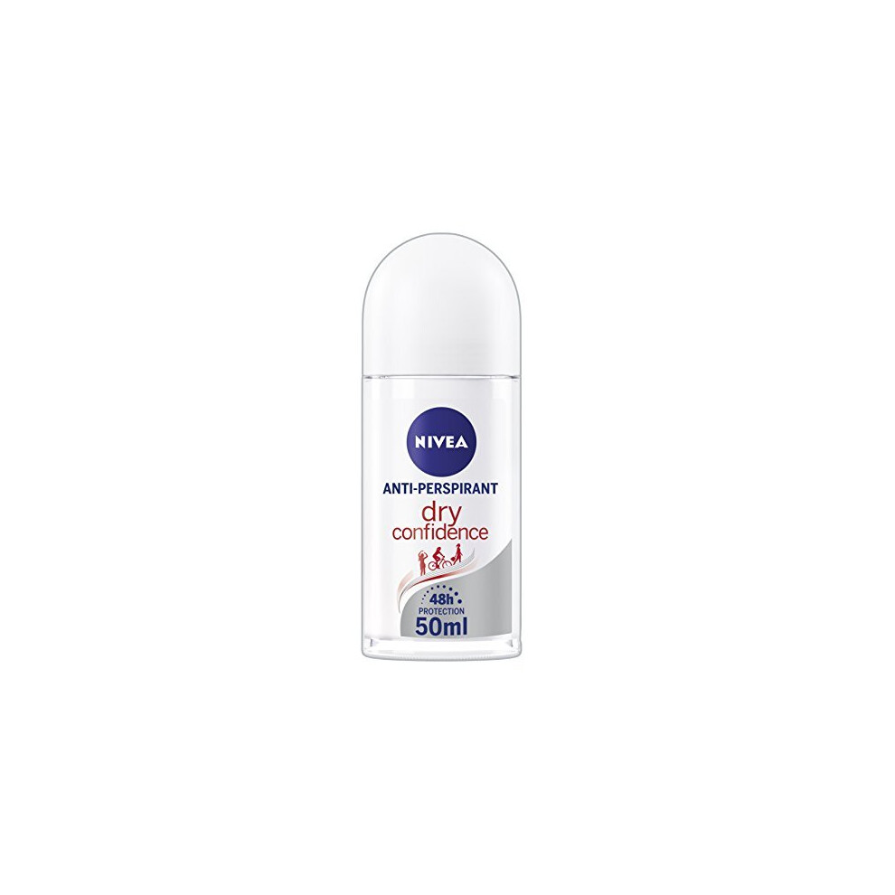 NIVEA Anti-Perspirant Deodorant Roll On, Dry Confidence (40 ml), 48 Hour Protection, Fresh Fragrance Deodorant for Women, Roll On Deodorant for Women