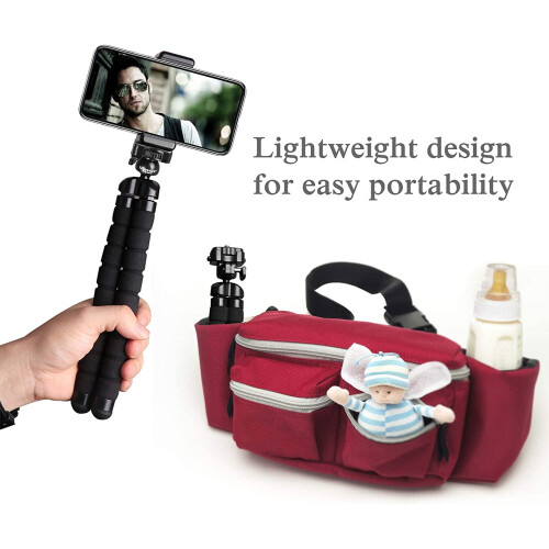 UBeesize Phone Tripod  Premium Flexible Phone Tripod with Remote and Phone Mount  Mini Tripod Stand for Camera  GoPro 1