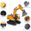 Digger Excavator Construction Vehicle Toy With Remote Control For Kids 7