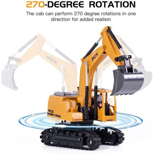 Digger Excavator Construction Vehicle Toy With Remote Control For Kids 1