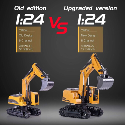 Digger Excavator Construction Vehicle Toy With Remote Control For Kids 2