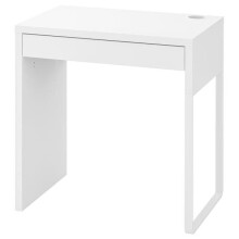 IKEA NEW MICKE DESK Drawer Computer Desk Home Office Workstation White 73X50 cm