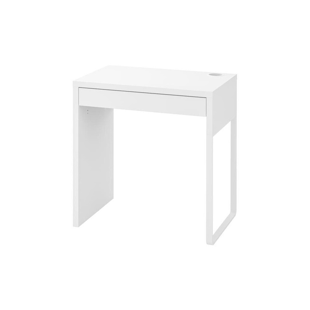 IKEA NEW MICKE DESK Drawer Computer Desk Home Office Workstation White 73X50 cm