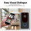 (Black) Smart Home Doorbell Monitoring Intercom Wireless 6