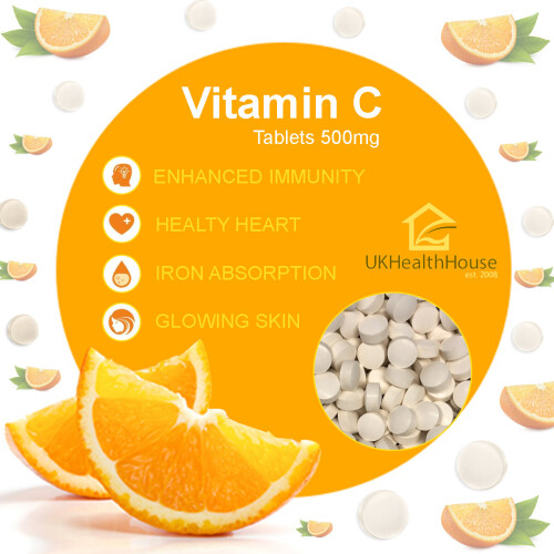 100% Pure - Vitamin C - Tablets - 500mg x 60 2