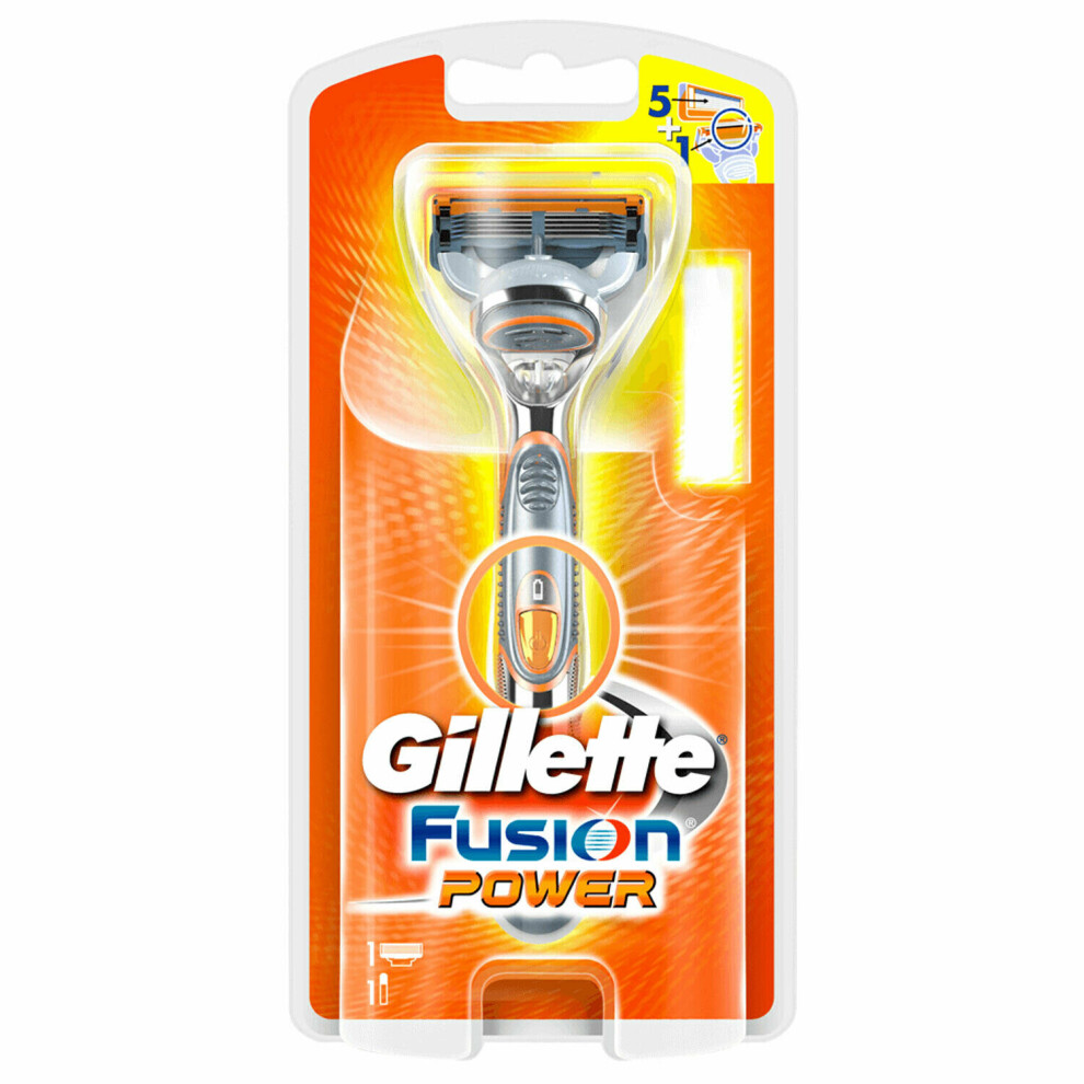 Gillette Fusion Power Mens 5 Blade Razors - Gilfuspowraz