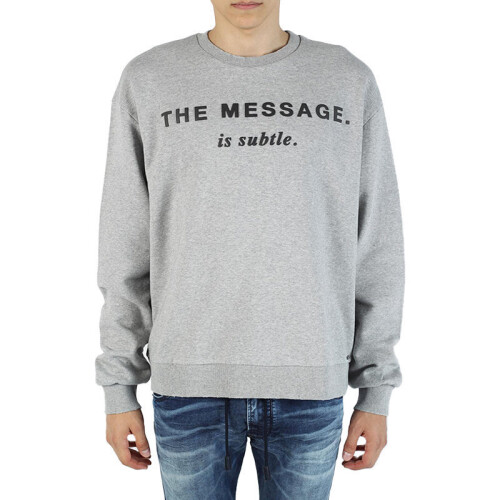 Diesel (XL) DIESEL S POND GR Mens Oversized Sweatshirt Crew Neck Winter Pullover Jumper Grey