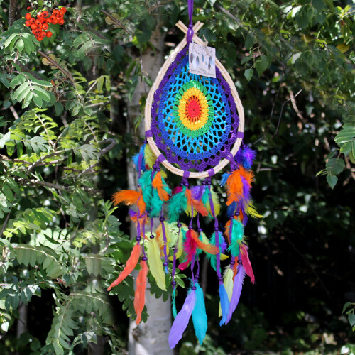 Bali Dream Catchers - Med Multi Teardrop 1