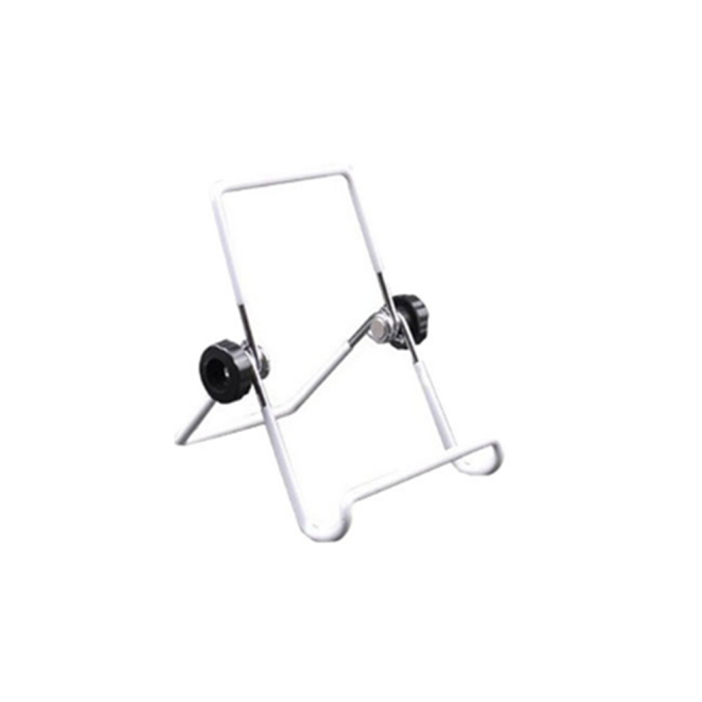 Tablet Bracket Metal Wire Folding Bracket Desktop Lazy Cooling Ipad Mobile Phone Universal Bracket- White 3321831239863