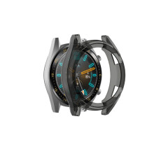 Pehmeä TPU-suojakotelo Huawei Watch GT:lle 46 mm:n kehyksen suojapuskurin suojaholkki musta