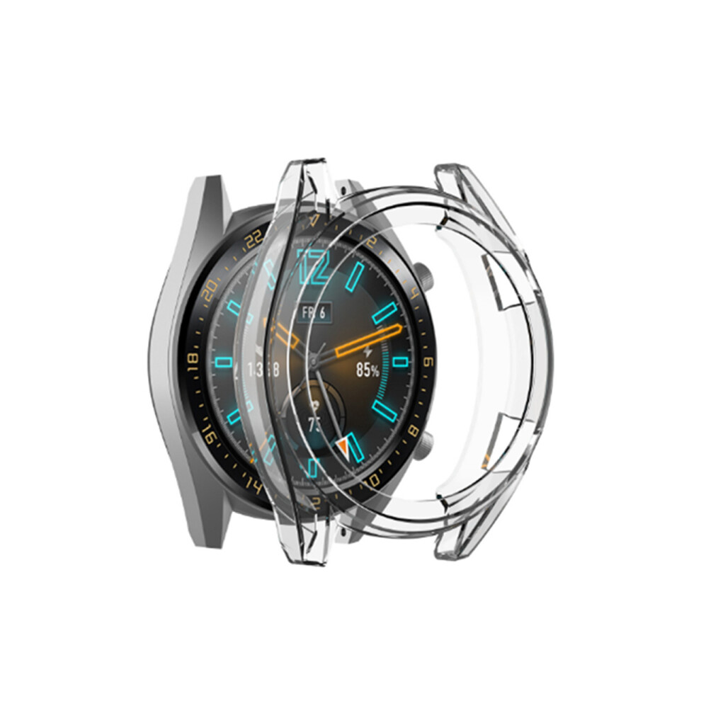 Compatible Huawei Watch Gt Watch Case Soft Tpu Protector Case Frame Protective Sleeve Bumper Protection Case-White - 46Mm Multicoloured 3321831241590