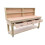 (8ft, Legs With Wheels) Wooden Eucalyptus Top Workbench With Drawers And Back Panel 4